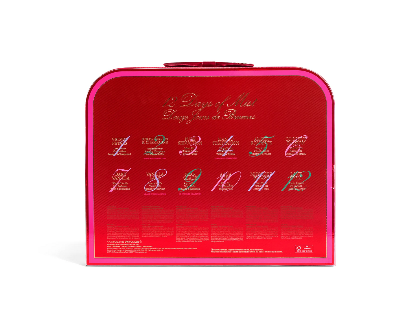 Estuche de 12 Body Mists Victoria’s Secret | Set de Regalo Premium